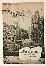 1941 Hot Springs National Park Arkansas  Informational Brochure  picture