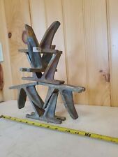 Vintage industrial Brass pieces art re purposed salvage Book Ends picture