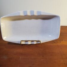 Vintage retro MCM Royal Haeger white ceramic ashtray Trinket  Beautiful Crazing  picture