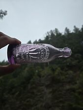 Beautiful Old Amethyst Blob Top Picture Beer☆ 1890s New York Ale Bottle picture