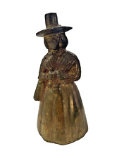 Antique Brass Cast Iron Witch Bell Salem MA 3.5