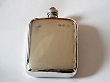 Sheffield Pewter Craft .4oz stamped  pewter hip flask with ball top picture
