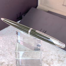 Authentic Dunhill Ballpoint Pen AD1800 Rare Carbon Fibre with Case & Card picture