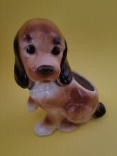 Vintage Royal Copley Spaniel Dog With Raised Paw Planter picture