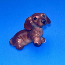 Retired VTG HAGEN RENAKER Dachshund Puppy Dog w/raised paw Porcelain Figurine picture