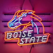 Boise State Broncos Neon Light Sign 19x15 Beer Bar Sport Pub Windows Wall Decor picture