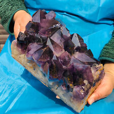 11.74LB Natural Amethyst quartz cluster crystal specimen mineral point Healing picture