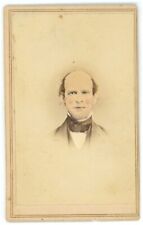 Antique Hand Tinted Named CDV Circa 1860'S Man Wearing Suit Philadelphia, PA picture