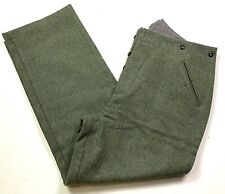  WWII GERMAN M1940 M40 WOOL COMBAT FIELD GREY TROUSERS- LARGE picture