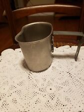 1942-45 M-1910 US MILITARY CANTEEN CUP ORIGINAL Stainless Steel Collette picture