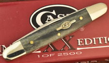 CASE XX USA 1/2500 LIMITED EDITION SMOOTH BLACK BONE EISENHOWER KNIFE 1999 15144 picture