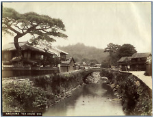 Japan, Nakasima Tea House Vintage Albumen Print. Watercolor Albumin Print   picture