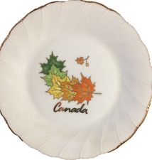 Banaux Canada  Maple Leaf Decorative Gilded Collector Plate  6.5 in picture