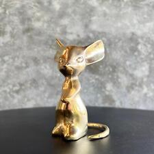 Bronze Mouse Statuette Figurine Sculpture Gift Idea Art Deco Home Handmade Decor picture