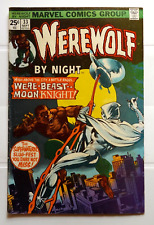 MARVEL COMICS 1975 WEREWOLF BY NIGHT #33 2ND APPEARANCE MOON KNIGHT MID+ GRADE picture
