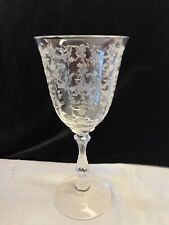 Fostoria Navarre Clear Crystal Glass Water Goblet 7 5/8