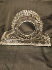 Vintage Pressed Glass Decorative Mantle Clock Frame ONLY-NO CLOCK picture