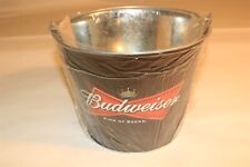 BUDWEISER - KING OF BEERS - 5.75 Qt Black Metal Ice Bucket picture