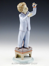 Lladro Figurine NIGHT BEFORE CHRISTMAS I LOVE CHRISTMAS BOY #6672 Retired Mint picture
