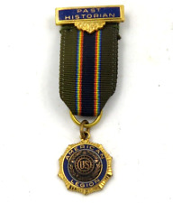 VTG American Legion Past Historian Medal & Ribbon Badge EXCELLENT picture
