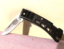 Buck 425 NRA Mini Lockback Black Flat Blade Folding Pocket Knife USA - Excellent picture