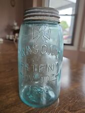 MASON'S Canning Jar PAT'D NOV 30TH 1858 Hero Cross Nov. 26, 1867 Bottom picture