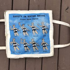 Vtg “Water Ski Safety Signals” Boat Seat Cushion Buoyant Life Preserver- Decor picture