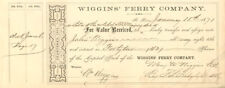 Wiggins' Ferry Co. - Shipping Transfer Receipt - Shipping Stocks picture