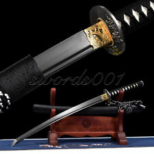 Hand Polished Wakizashi 1095 Carbon Steel Japanese Samurai Sword Full Tang Sharp picture