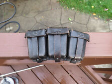 WWII 8mm GERMAN MAUSER PEBBLED AMMO POUCH LATE WAR picture