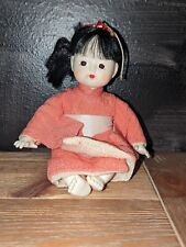Vintage Japanese Baby Girl Doll Traditional Kimono 7