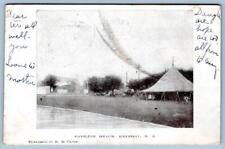 1906 KEYPORT NEW JERSEY PAVILION BEACH*PUBL BY CLINE*TENT*BLACK & WHITE*POSTCARD picture