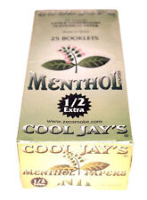 Cool Jay's 1.5 menthol flavored 1 1/2 cigarette rolling papers 25 booklets mint picture