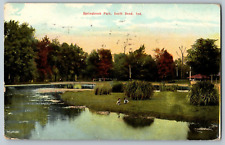 South Bend, Indiana - Springbook Park - Vintage Postcard - Posted picture