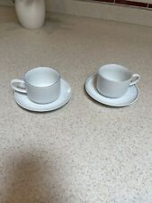 Continental Airlines Coffee Tea Cup Collectible Set Of 2 picture