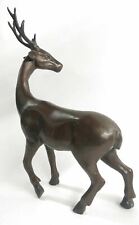Lost Wax Bronze Elk Reindeer Stag Signed and Numbered Original Artwork Milo Sale picture