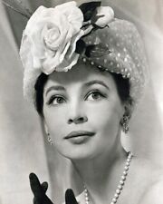 Leslie Caron 1958 portrait with flower in her hat from Gigi 24x36 inch poster picture