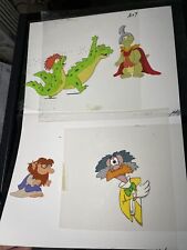 MUPPET BABIES animation cel Vintage Cartoons Background Disney Art 80's Lot I14 picture