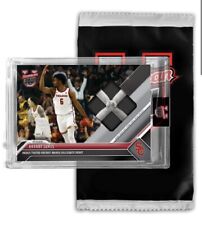 Game-used first NCAA points Relic 75 or Lower Bronny James - 2023 Card 16 Bowman picture