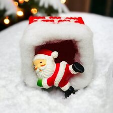 Vintage Santa Claus in Chimney Handmade Unique picture