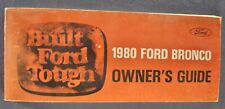 1980 Ford Bronco Owners Manual Guide Ranger XLT 4x4 Nice Original 80 picture