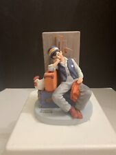 1980 Danbury Mint The 12 Norman Rockwell Figurine Collection Asleep On The Job picture