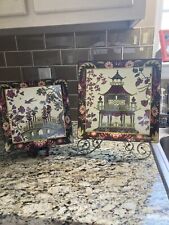 Plastic trays from Creative Coop Williamsburg Collection With Oriental Scenes picture