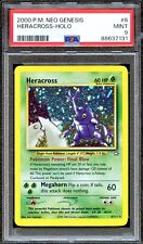 PSA 9 Heracross Unlimited Neo Genesis 6/111 Pokemon Card MINT Holo picture