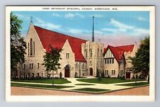 Sheboygan, WI-Wisconsin, First Methodist Episcopal Church, Vintage Postcard picture