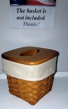 Crazy Good Tall Tissue Basket Liner from Longaberger Oatmeal fabric picture
