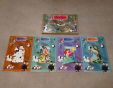 Vtg Walt Disney Treasure Chest 4 Over Sized Books Dalmatian Bambi Mermaid Jungle picture