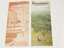 Vintage William Penn Memorial Museum and Philadelphia tourist brochures picture
