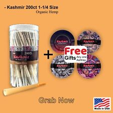 Kashmir Pre Rolled Cones 1 1/4 Size Smooth Organic Rolling Papers Cones - 200 Ct picture