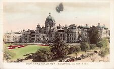 Parliament Buildings, Victoria, B.C., Canada, Hand Colored Real Photo Postcard picture